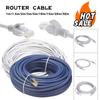 30-1M Кабель Ethernet 40 Гбит/с 2000 МГц CAT8/5E Сетевой Эластичный ПВХ Интернет Lan Шнур для Ноутбуков PS4 Роутера RJ45 Сетевой Кабель