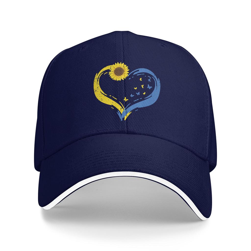 Unisex Ukraine Heart Sunflower Butterfly Ukrainian Outdoor Hat Trucker Cap New Baseball Cap Sports Hats