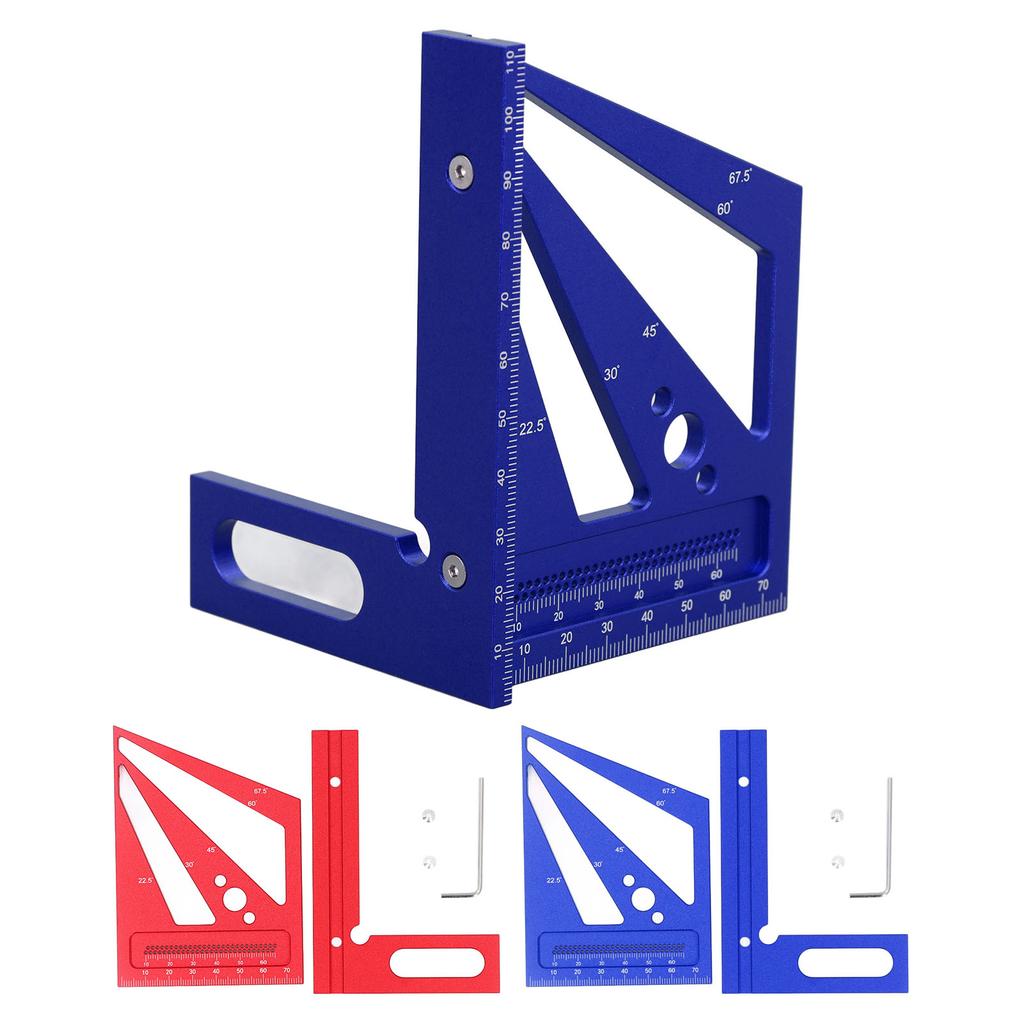 3D многоугловая измерительная линейка, угольник для столярных работ 22.?Транспортир 90 градусов, алюминий, все