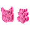 Non-sticky Food Grade High Temperature Resistant Pastry Mould Valentine Day Wing Heart Chocolate Mold Baking Tool