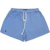 Polo Solid Logo Embroidered Drawstring Casual Shorts Women Shorts Blue 211810198-002