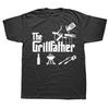 The Grillfather Funny T Shirt BBQ Meat Grill Cooking Joke Tee Gifts for Dad Grandpa Men Summer Style Streetwear T-shirt Men