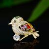 Elegant Magpie Sitting On Branches Pin Brooches Delicate Animal Bird Pins Women Coat Accessories Party Corsage Gifts