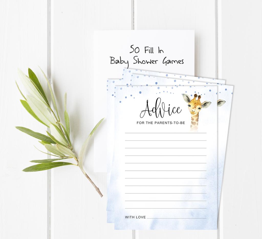 Inkdotpot Игровой набор для детского душа из 50 игр BabyA AlphabetA ABCA Game Giraffe Jungle Animals Party