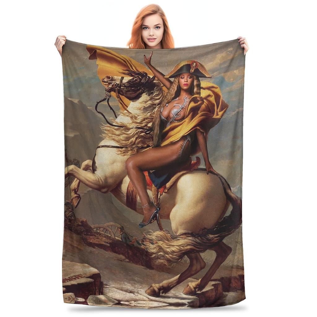 Bey My House Singer Beyonce Renaissance Tour Blankets Lightweight Flannel Throw Blanket for Couch Bedding Throws Bedspread Quilt