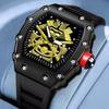Часы Модные спортивные кварцевые часы с большим циферблатом мужские часы светящиеся водонепроницаемые мужские часы самурай