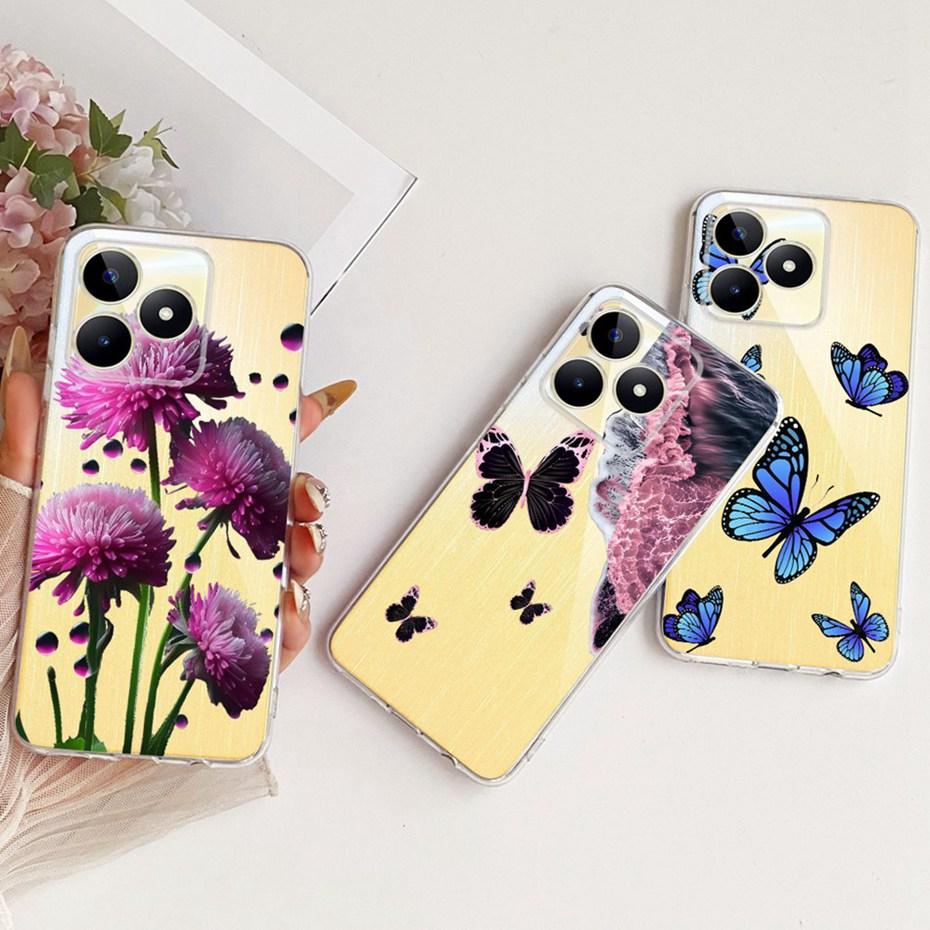 Clear TPU Case For Realme Note 50 C51 C51s C53 Newest Style Pattern Phone Cases For Realme Note50 C51 C51S C53 Back Cover Bumper