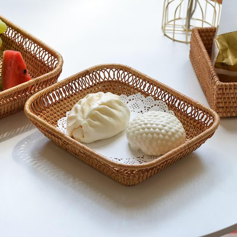 Многоцелевая плетеная корзина ZISIZ из ротанга