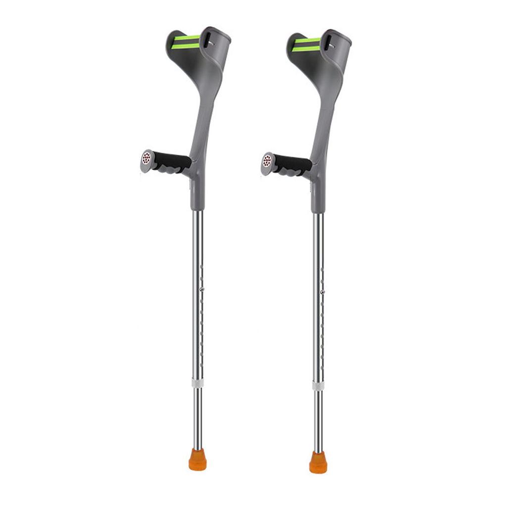 Парные костыли на предплечье, эргономичные складные костыли на предплечье для взрослых с травмой ноги, 10-уровневая регулируемая высота, алюминиевые костыли для ходьбы