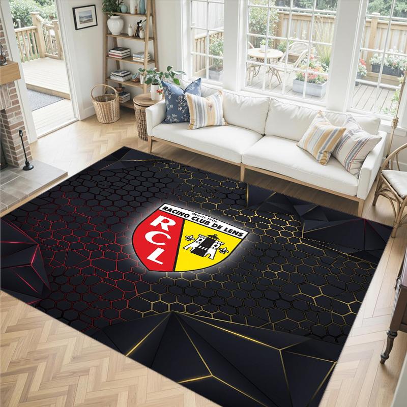 Lens FC Design Crystal Velvet Carpet Cozy Non?Slip Printed Rug For Bedroom Living Room Entrance