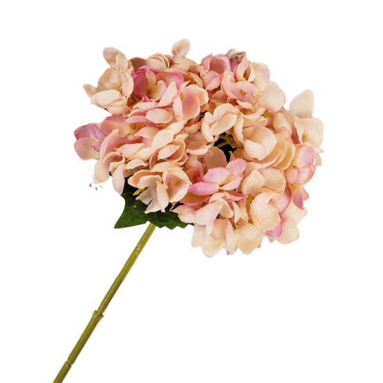 Полезный искусственный цветок гортензии без полива, зеленые листья, декоративные