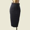 Fashion Style Normcore Back Slit Bodycon Dress Autumn and Winter Solid Color Knitting Skirt