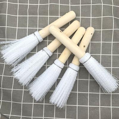 Деревянная ручка Белый шелк Щетка для мытья посуды