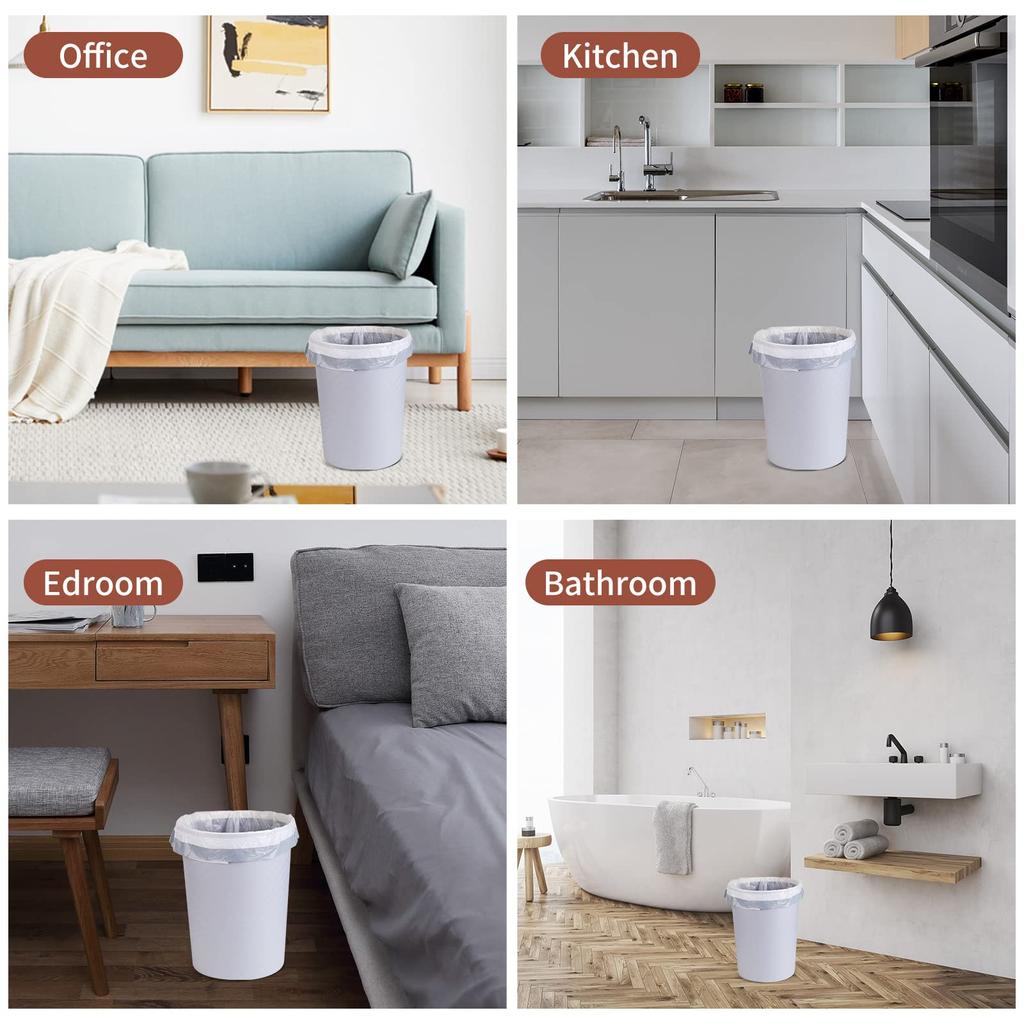 30 л мешок для мусора вкладыш для мусорного ведра 100 шт мешок с завязкой с толстой резиной для гостиной ванной комнаты, спальни, кухни, офиса,