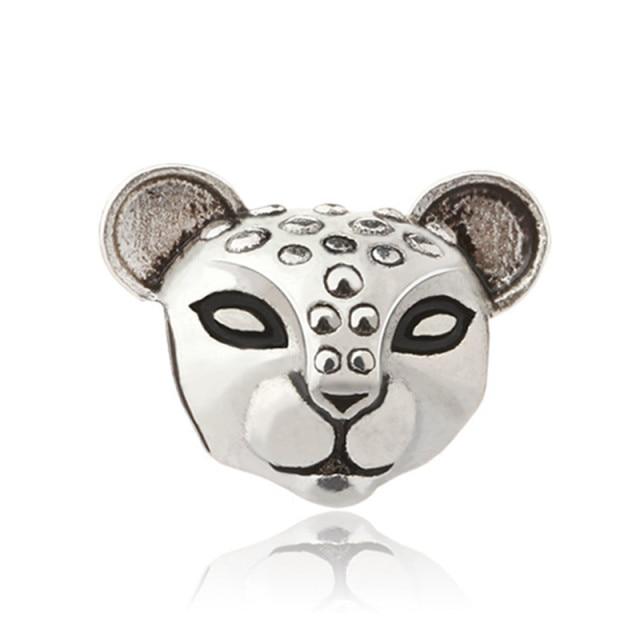 Silver Animal Cat Panda Rabbit Rabbit Lion Owl Unicorn Horse Jewelry Pendant Bracelet DIY Fit Original Bracelet