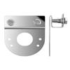2Pcs Bottom Light Bracket for Watermelon Lamp Stainless Steel Clamp-On Mount No Drilling Required Anti-corrosion Lamp Mount for Semi-Trucks Lighting