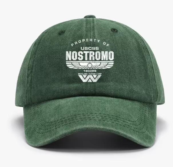 Hat Men's and Women's Retro Washed Baseball Cap American Old Casual Versatile Printed Cap