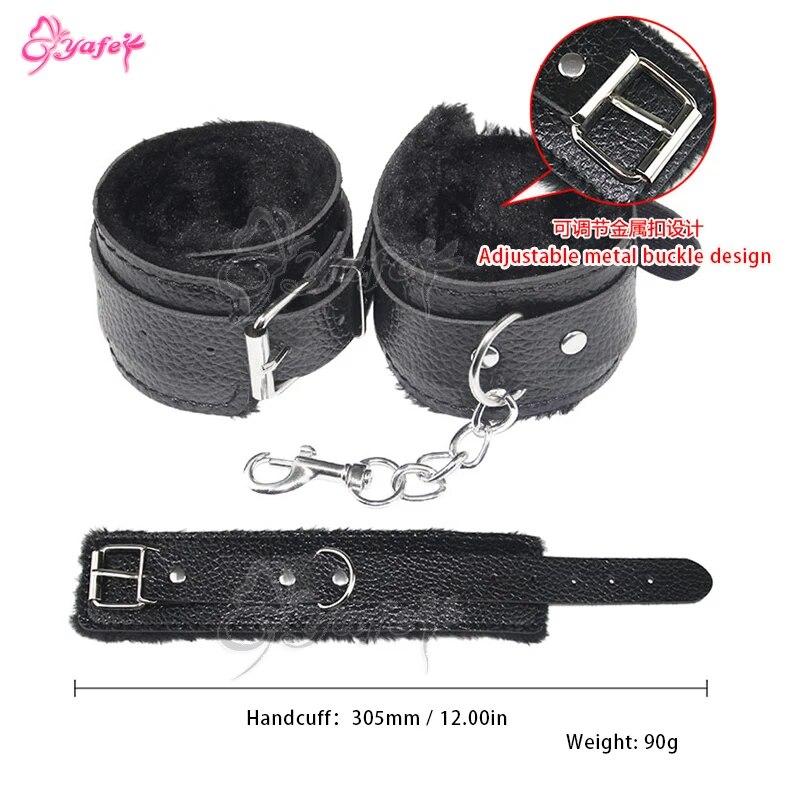 7 шт./компл., секс-кожа, БДСМ, бондаж, комплект, ограничители для кровати, SM, раб, фетиш, наручники, секс-игрушки для пар, сексуальные эротические игрушки, секс-инструменты