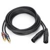 JORINDO микрофонный кабель двойной XLR-штекер на двойной RCA кабель-адаптер для HiFi стереосистемы или домашней системы