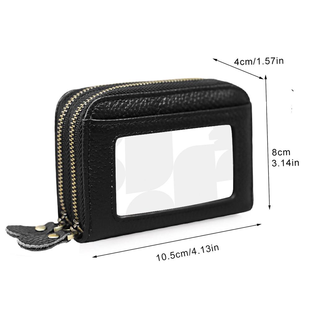 1pc Small Genuine Leather Wallet, Anti Theft Brush Protection Top Layer Cowhide Coin Pouch Bags Gift for Her