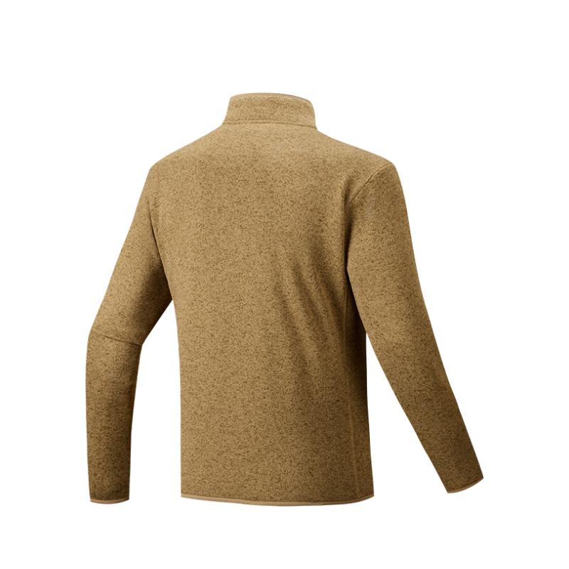 Anta Мужские куртки серии Outdoor однотонные минималистичные со стойкой и молнией 952546701-3