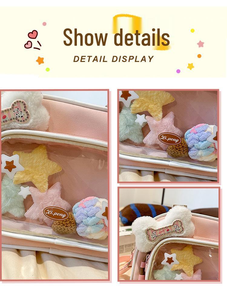 Милая сумка-ита в японском стиле, напоминающая печенье, – многофункциональная сумка через плечо.