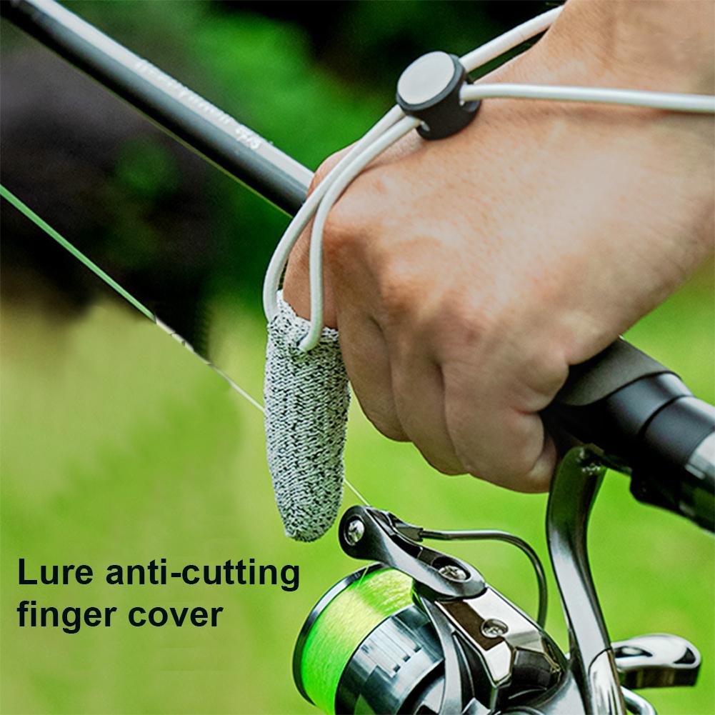 1PC Lure Single Fingerstall Wear Resistant Cut Protection Control Line Long Shot Fishing Gloves Outdoor Fishing Accessories