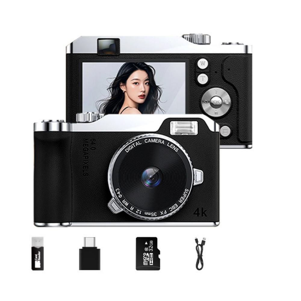 16x Zoom Entry-Level CCD Camera 64MP Photography Video Camcorder Kid Photography