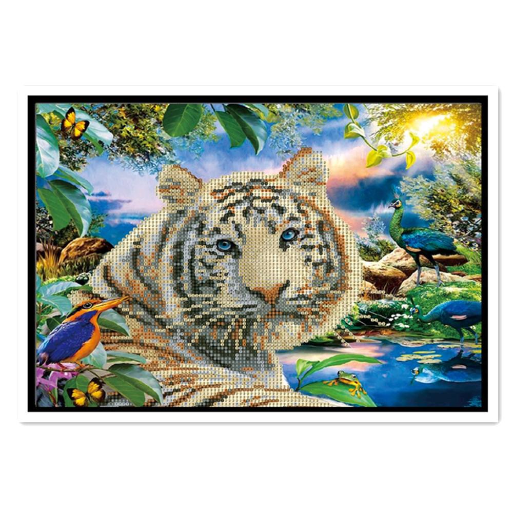 5D Diamond Painting Diy Beauty Animal Pattern Full Diamond Handmade Diamond Embroidery Mosaic Home Living Room Decoration Gift