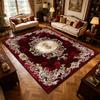 Red Gold European Luxury Carpet Ornate Vintage Living Room Soft Fluffy Large Area Rugs Bedroom Washable Non-slip Store Floor Mat