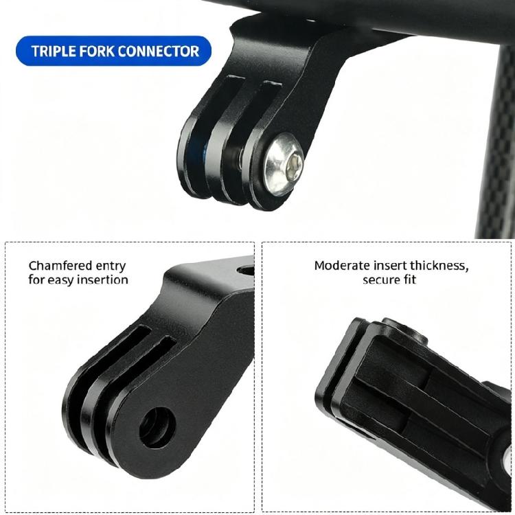 Forward Extension Camera Mount for Integrated Road Bike Bar, Action Camera Holder for Front Ride Video Use Daily