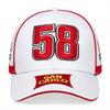 Fashion Number 58 Embroidered Baseball Cap Sunblock Visor for Outdoor Riding Fishing