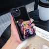 Чехлы для телефонов Ae76 Dog Color Doodle Design Soft для iPhone 16 15 14 13 12 11 Pro Max 8 Plus XR с ремешком на запястье, защитным шнурком для углов, задняя крышка