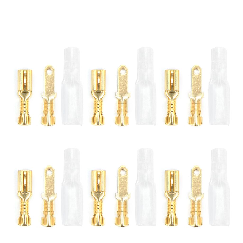 Spade Connectors Brass Wire Terminal Block Transparent Crimp Sleeve Electrical Supplies 2.8mm