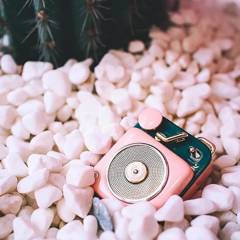 MUZEN Мини Bluetooth-динамик Button Blossom, Размер/Беспроводной/Ретро-стиль/Милый/Подарок (Вишнево-розовый)