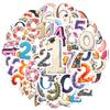 35pcs-100pcs Cartoonish Numbers Stickers Colorful Cute DIY Stickers Students Stickers For Guitar DIY Bicycle Skateboard Laptop