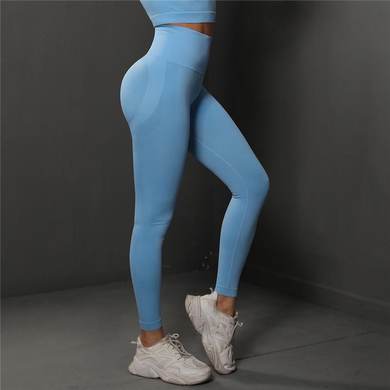 Женские леггинсы для фитнеса и йоги, бесшовные леггинсы с высокой талией, женские брюки для йоги