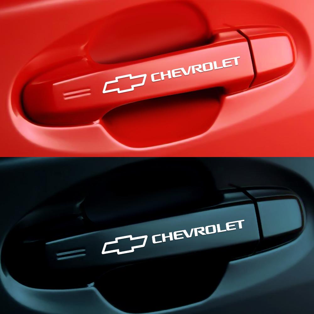 Для Chevrolet Onix Aveo Orlando Sail Malibu Camaro Colorado Volt 4 шт. Светоотражающие наклейки на диски колес, кузов автомобиля, элементы декора