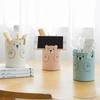 Kawaii Bear Pen Pencil Pot Holder Brush Storage Container Desk Organizer Multifunction Phone Holder Stationery Office Supplies