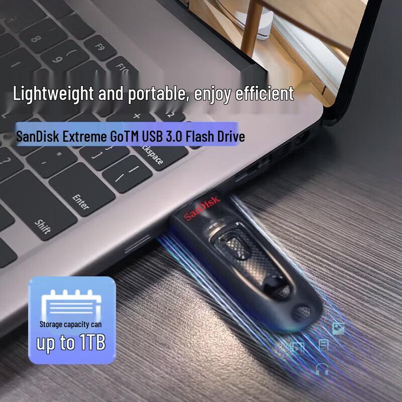 SanDisk CZ48 Extreme Go 1 ТБ USB 3.0 Флеш-накопитель