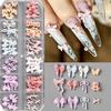12 Grids Luxury Nail Charms Colorful Different Bow Design Jewelry Decoration Wedding Manicure Art Accessories Nail Supplies
