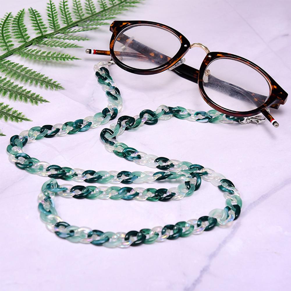Eyewear Accessories Acrylic Anti Slip Leopard Neck Strap Mask Chain Eyeglasses Rope Glasses Chain