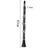 Clarinet ABS 17 Key bB Flat Soprano Binocular Clarinet with Cleaning Cloth Gloves Reeds Screwdriver