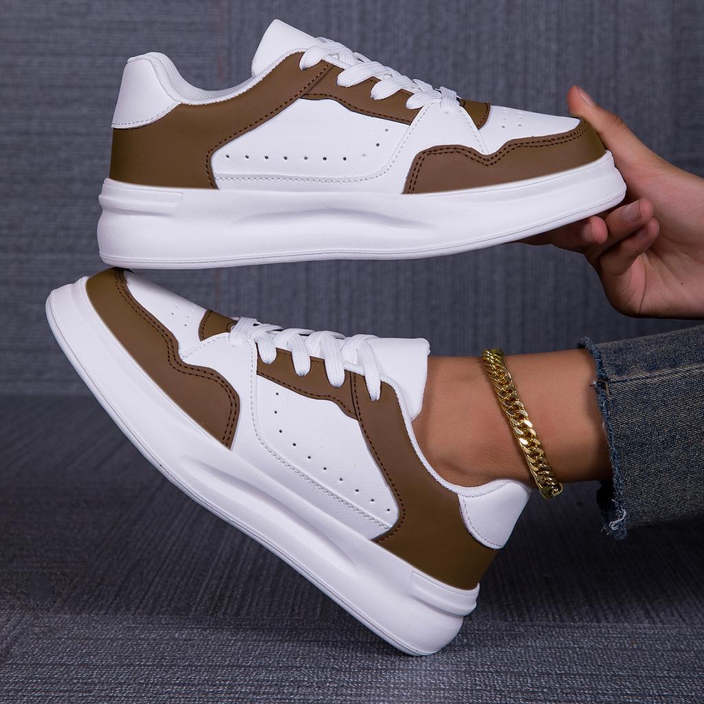 Trendy Couple Fashion Board Shoes Soft Sole Comfortable Casual Sports Single Shoes Lace Up Light Outdoor Flats