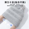 Womens Winter Knit Beanie Hat With Pom Soft Fleece Lined Warm Ear Protection Gray