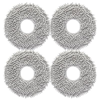 Набор круглых моющих салфеток Office Net Q C, совместимый с Roborock Revo/Qrevo, 4 шт.