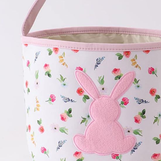Easter Tote Bag Decorative Bunny Basket Spring Holiday Bag Egg Collecting Festive Party Indoor Outdoor Decoration
