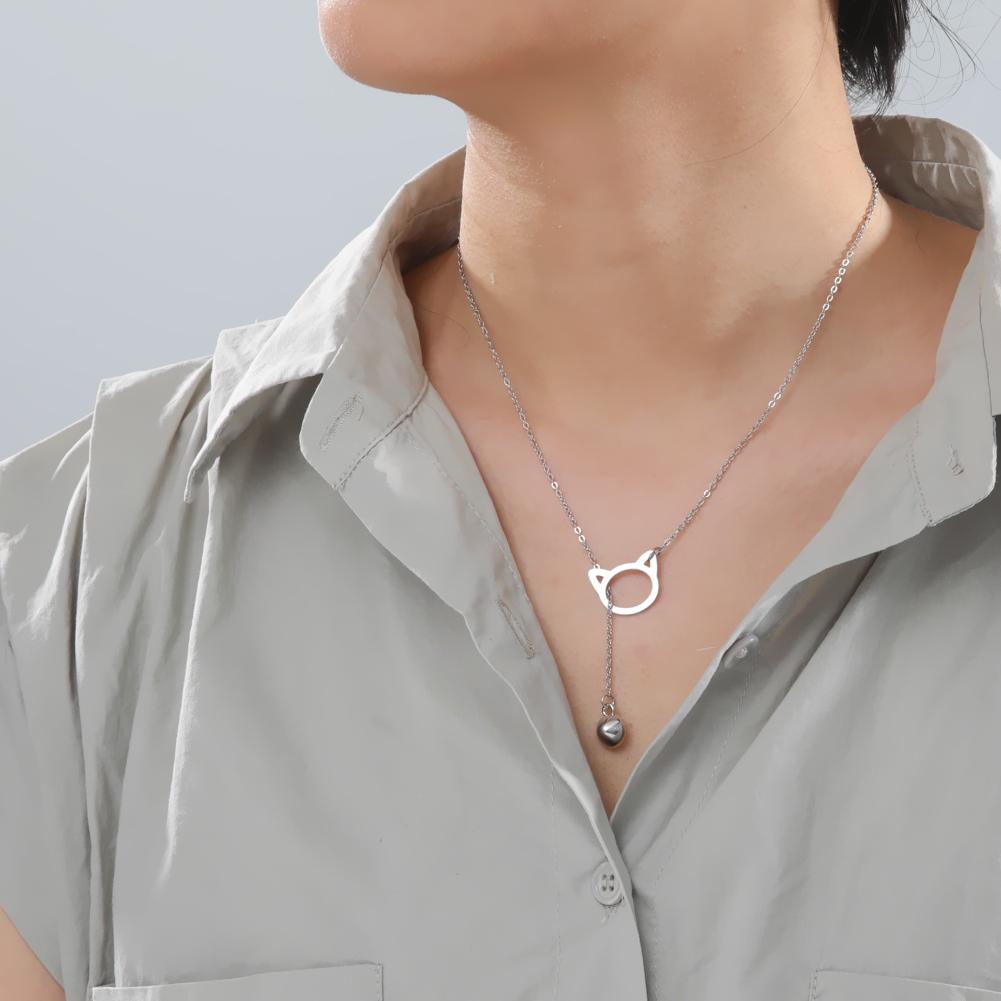 Cazador Cute Animal Cat Pendant Necklace for Women Lovely Paw Choker Neck Chain Stainless Steel Jewelry Birthday Gift 2026