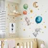 Luminous Rabbit Balloon Stars Wall Sticker For Kids Baby Room Home Decor Wallpaper Girls Bedroom Glow In The Dark Bunny Sticker