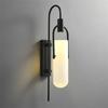Retro luxury indoor glass LED wall lights living room dining room wall lights hotel corridor lighting black/gold bedroom lamps